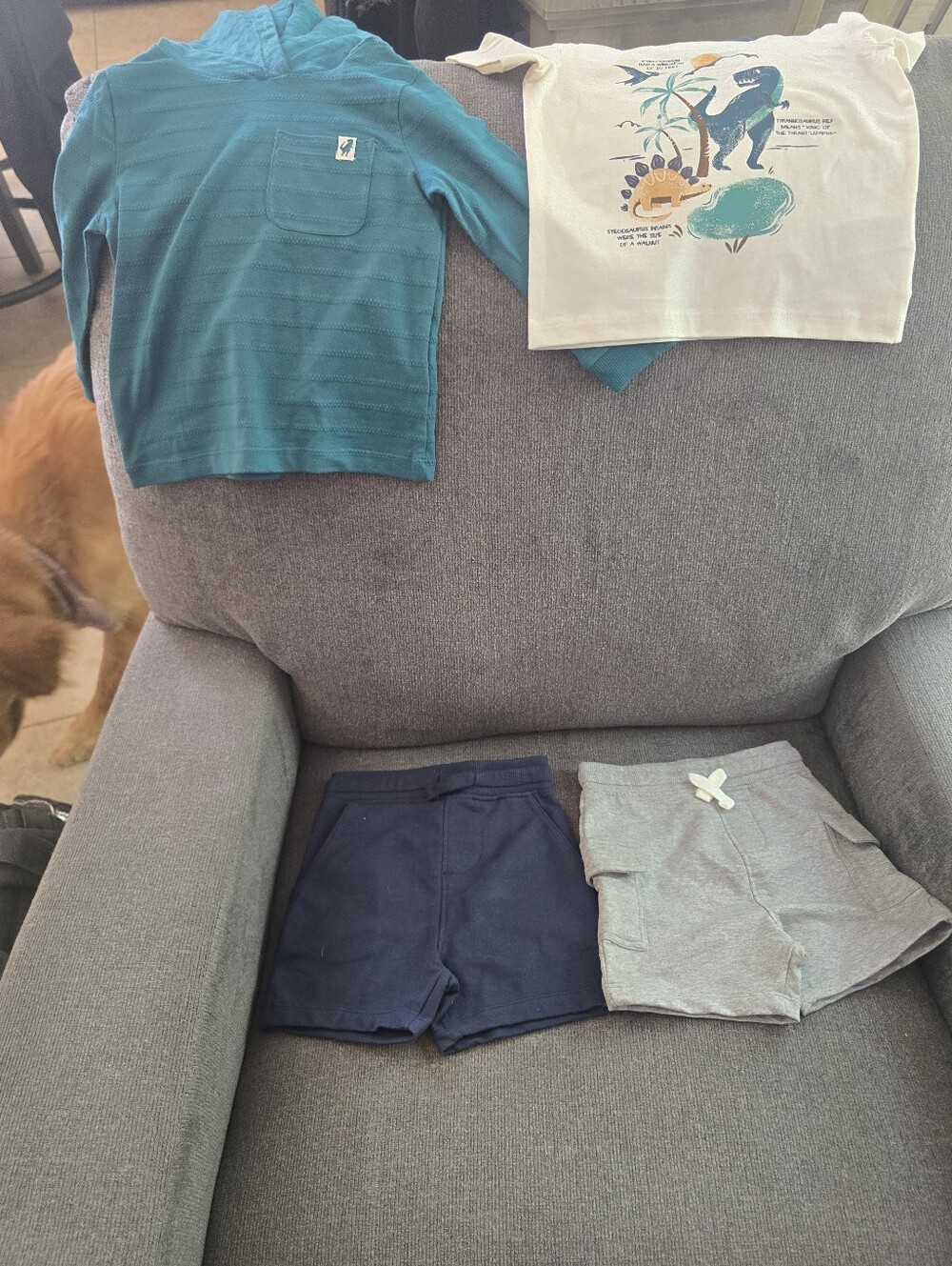 Tommy Bahama White Tee with Navy Trim